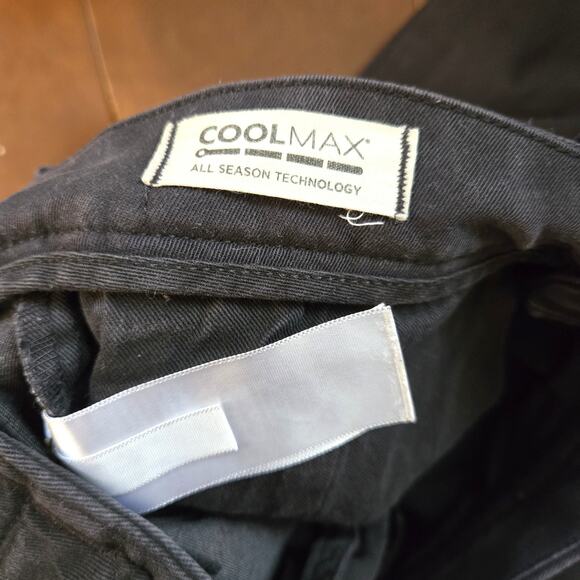 Athletic Slim Chino Pants: COOLMAX Edition Black Coat Charcoal Size 29 X 30 - Picture 8 of 11
